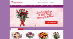 Desktop Screenshot of flowers2turkey.com